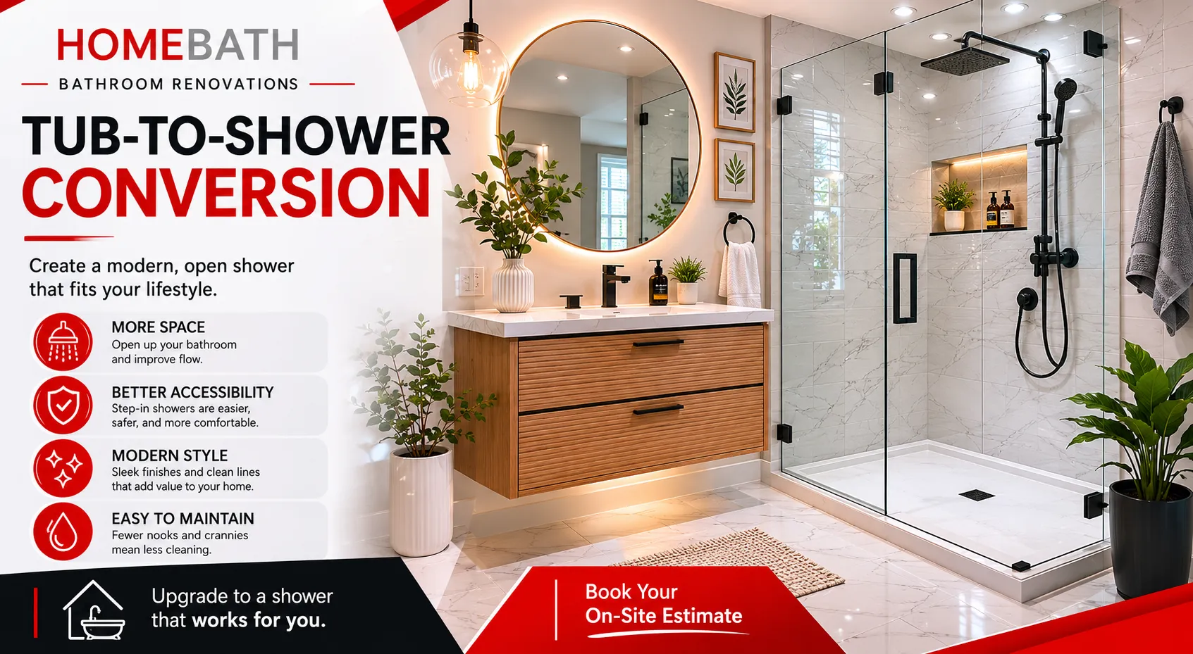 Tub-to-Shower Conversions in Calgary: When It Makes Sense to Replace the Bathtub
