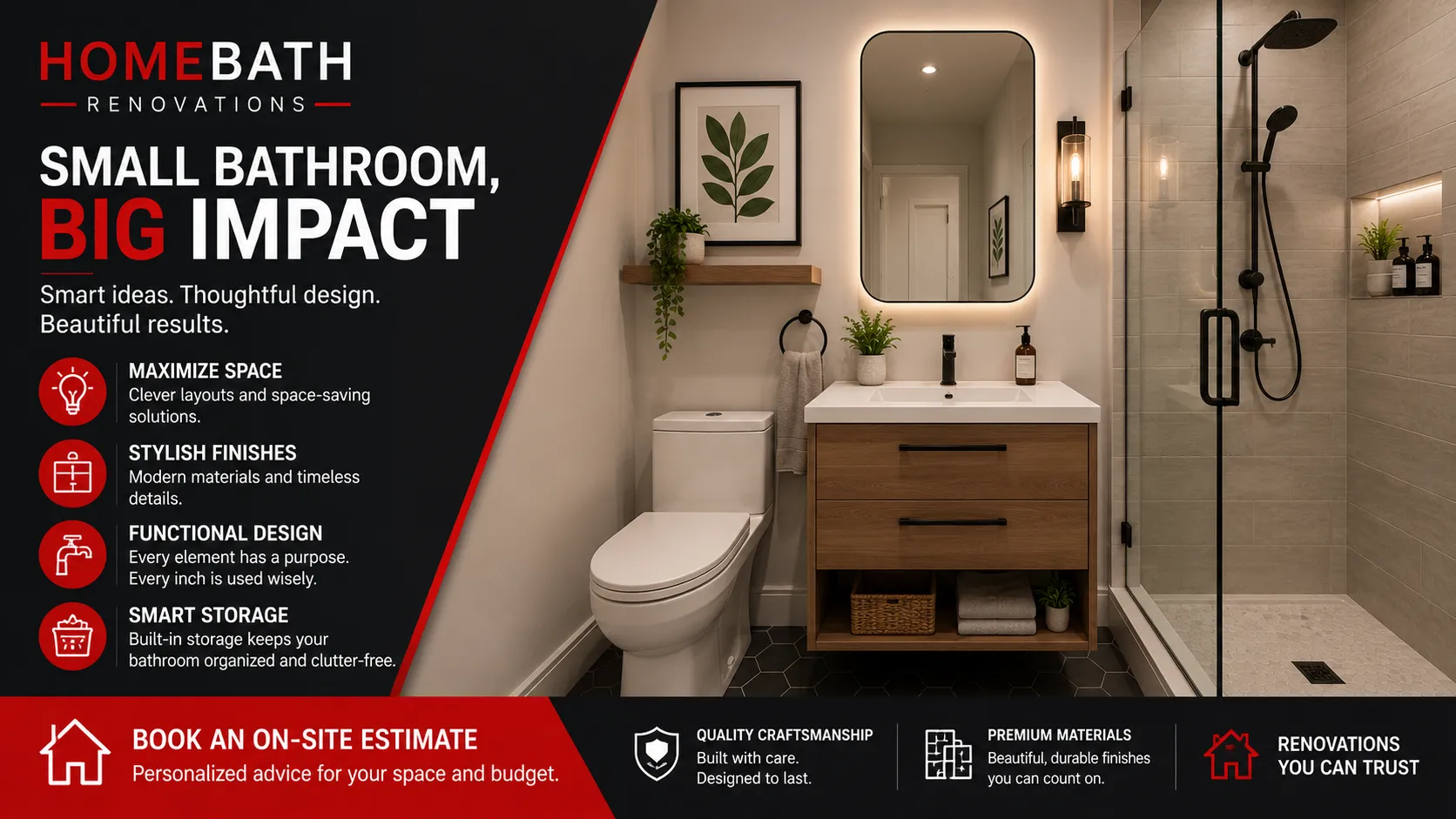 Small Bathroom Renovation Ideas for Calgary Homes That Need Better Function